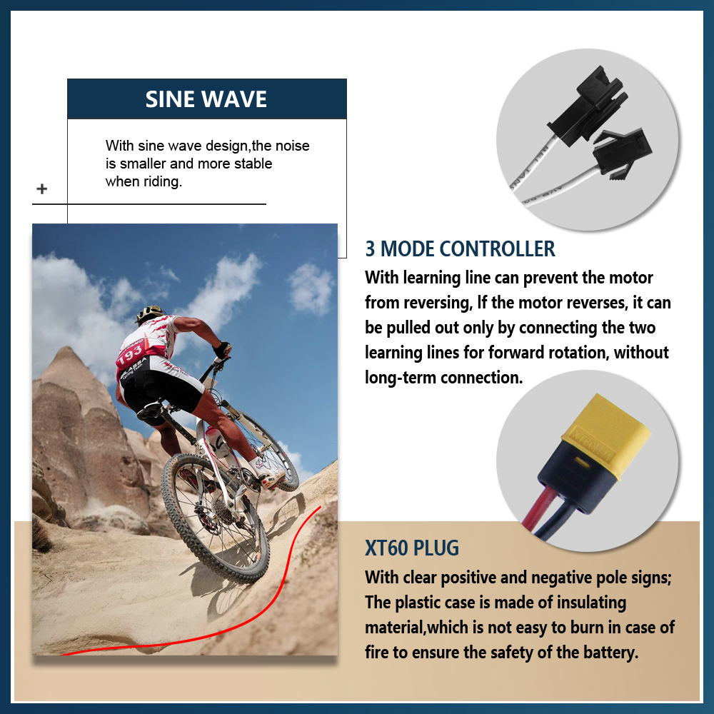 Ebike Controller 48V/72V 3 mod - Ebike Conversion Kit 72V 3000W ulasan dan harga