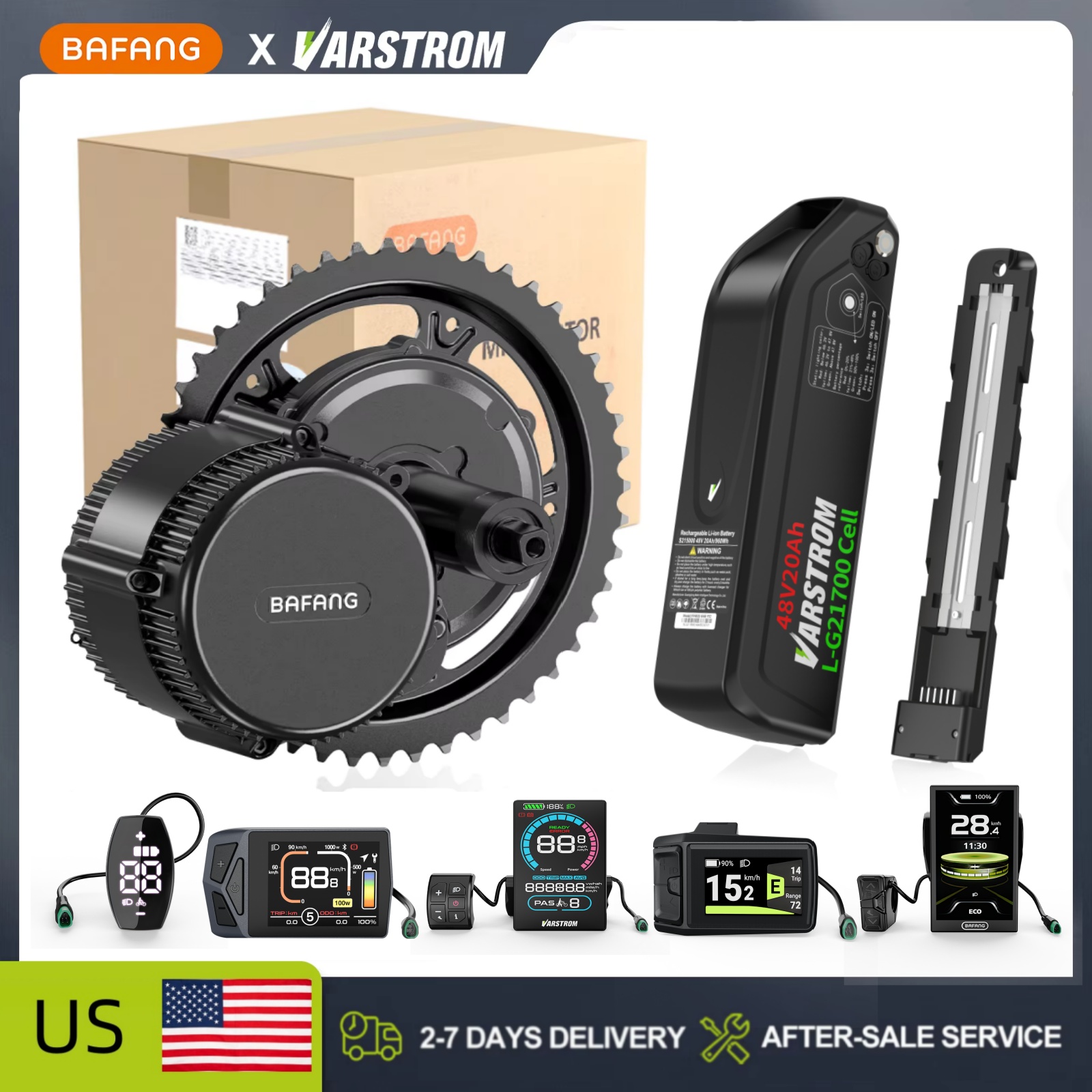 [US Stock]Bafang 48V Mid Drive - Bafang Bbshd 1000W Conversion Kit ulasan dan harga